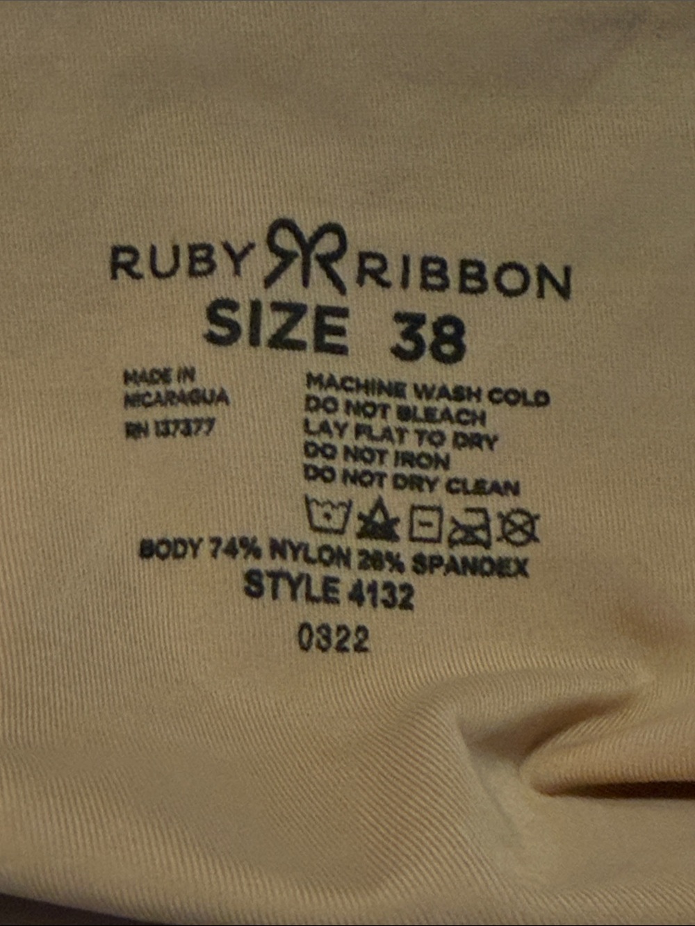 Ruby Ribbon Light Beige 4132 size 38 - Picture 3 of 7